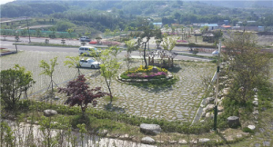 함양읍, 봄맞이 꽃동산 조성
