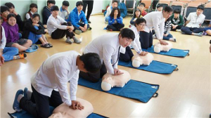 수동중, 심폐소생 교육