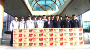 함양재향경우회, 전경들에게 라면 전달