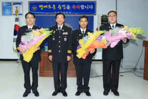 함양署, 전창배, 박종입, 이성주 경위 승진임용
