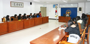 함양署, 함양여중생 대상 경찰직업 진로상담