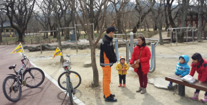 함양소방서, 안전한 숲 상림공원 자전거 119순찰대 운영