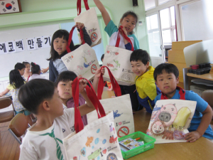 금연 에코백 만들면서 평생 금연을 다짐하다