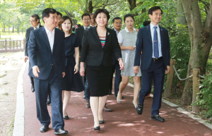 중국 함양시 부시장 일행, 상림숲에 감탄
