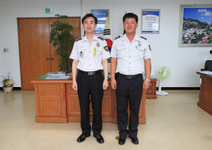 함양署, 1년만의 신임 순경 환영식
