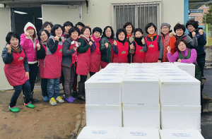 500포기 김장담가 500배 진한 사랑 전달