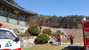 서상면, 실전같은 산중사찰 화재훈련 실시 