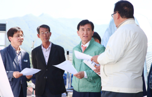 임창호 군수, 군 역점시책 추진현장 점검 ‘소통행정’
