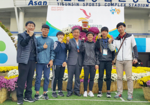 함양제일고, 유지인 학생 전국체육대회 400m릴레이 동메달 거머쥐다