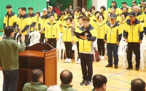 “좋은 성적 거두고 돌아오겠습니다” 