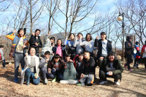 위림초, 전교생이 함께하는 산행, 새학기 힘찬 출발 !