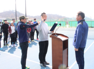 함양군테니스동호인, 봄햇살 받으며 화합한마당 펼쳐 