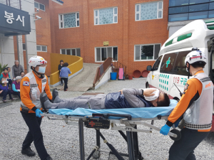 함양소방서, 함양정신요양원 합동소방훈련 