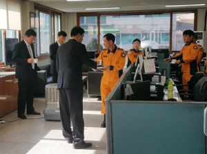 이상규 경남소방본부장, 함양소방서 방문