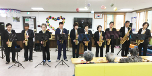안의면 색소폰 동호회, 어르신들과 음악으로 하나 되는 시간 