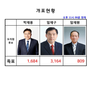 도의원 사전투표 함양읍제외 완료