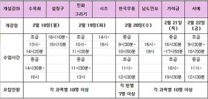 함양문화원 2019년 문화학교 개강
