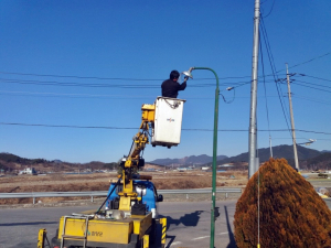 함양군, 설 명절 대비 가로등 점검․정비 나서