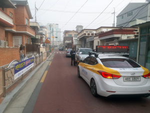 함양군, 개학기 스쿨존 불법 주·정차 합동 단속 