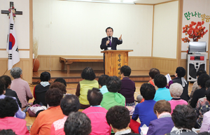서춘수 함양군수, 함양교회 경로대학서 특강