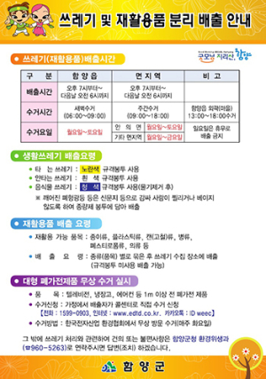 함양군, 쓰레기 불법투기·1회용품 줄이기 홍보