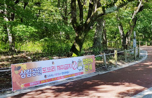 상림 도토리는 다람쥐들에게 양보하세요