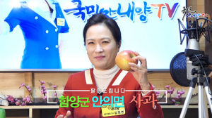 ‘국민안내양TV’에 소개된 안의농협 사과 인기