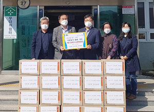 수동면 금호교회 교인일동 100만원 상당 물품 기탁