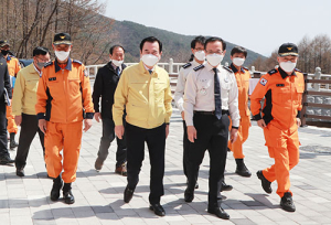 정문호 소방청장, 함양 대봉산휴양밸리 방문 산불예방 점검