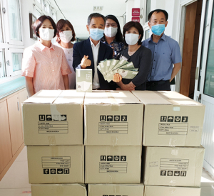 함양여자중학교 목련장학회, 후배 사랑 마스크 기부