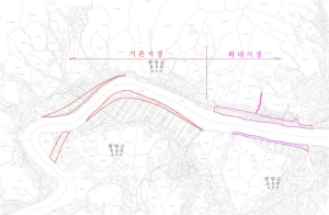 한남 자연재해위험개선지구 (변경)지정 및 지형도면 고시