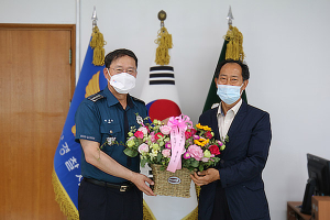 함양소방서, 플라워 버킷 챌린지 동참!