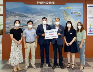 함양군의회 강신택 산업건설위원장, 안의면에 마스크 3,000매 기탁