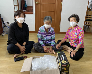 함양 마천면, 도마마을 94세 어르신 생신 맞아 생신축하 선물 전달
