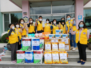 병곡면적십자봉사회·한국전력공사 함양지점 사랑의 물품 전달