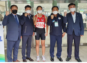 함양 박연주 선수 전국체전 400m 허들 ‘금메달’