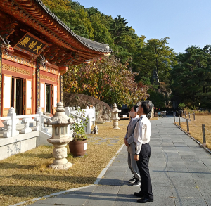 박길상 함양소방서장, 전통사찰 화재안전 컨설팅 실시