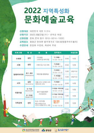 함양용추아트밸리 2022 지역특성화 문화예술교육 ‘거점구축’