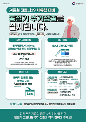 함양군, 코로나19 겨울철 대비 동절기 추가접종 실시