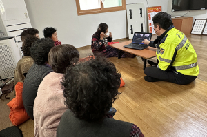 함양서, 노인 교통사고 예방 찾아가는 안전교육 실시