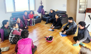 함양 지곡면장, 경로당 순회 취임인사 실시