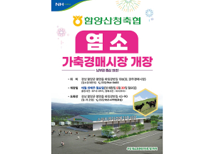 함양산청축협’남부권 최초 염소경매시장 개장