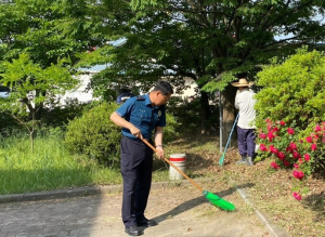함양 수동파출소, 여름 맞이 환경정화 활동 펼쳐