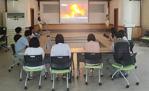함양군 병곡면, 화재 발생 대비 면청사 소방 훈련