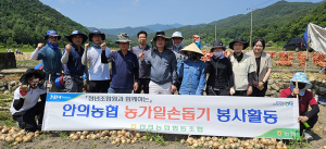 안의농협 상반기 농가일손돕기 실시