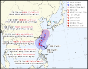 태풍 ‘끄라톤’ 북상..함양산삼축제 영향 미칠까?