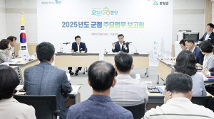 함양군 ‘2025년도 주요업무 보고회’ 개최