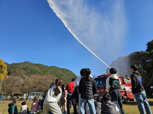 백전초등학교, 소방서와 함께 화재 대피 훈련 실시