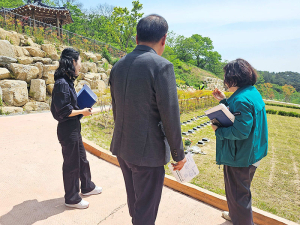 백삼종 함양군 부군수, 공설자연장지 조성사업 현장 점검