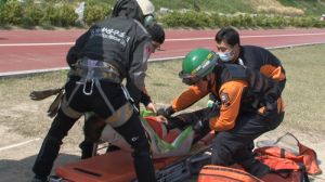 지리산 망바위 응급환자 헬기 구조
